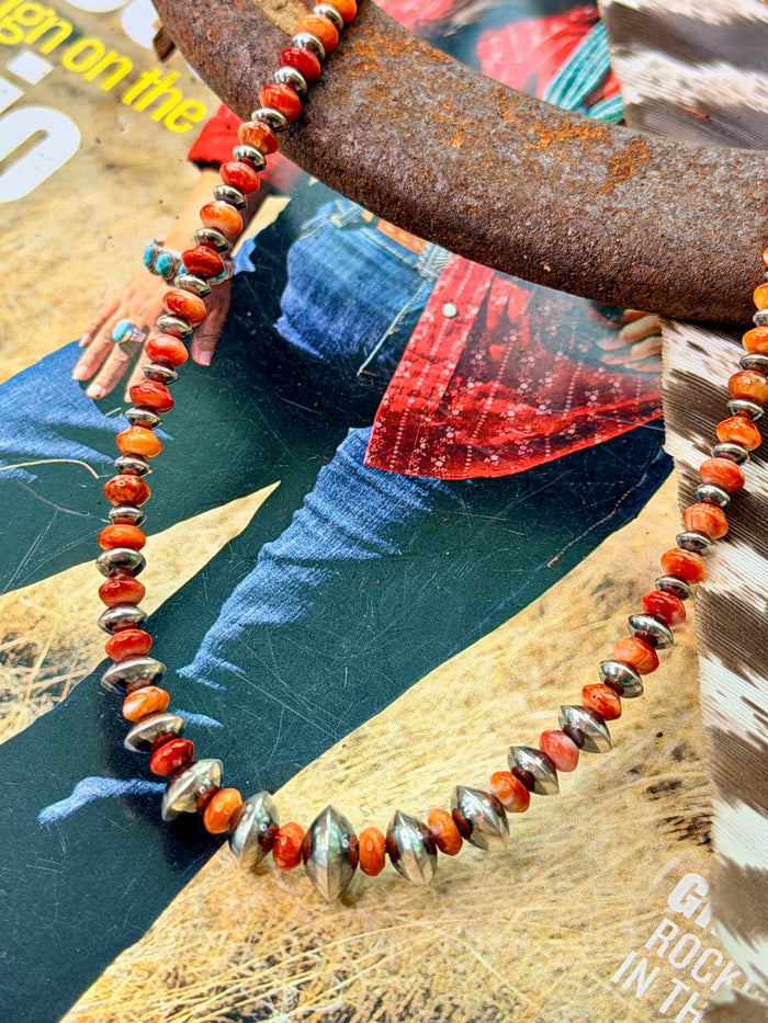 4mm Spiny and Saucer Necklace