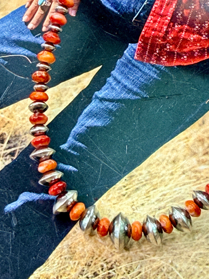 4mm Spiny and Saucer Necklace