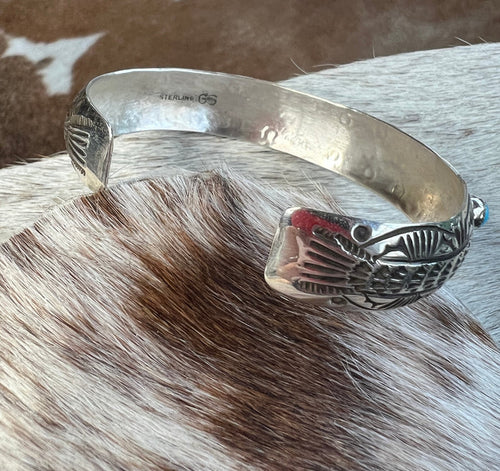 9 Stone Chunky Turquoise Cuff