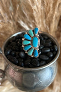 Adjustable Kingman Native Ring