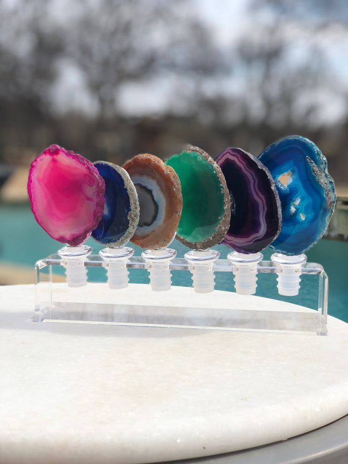 Agate Wine Stoppers