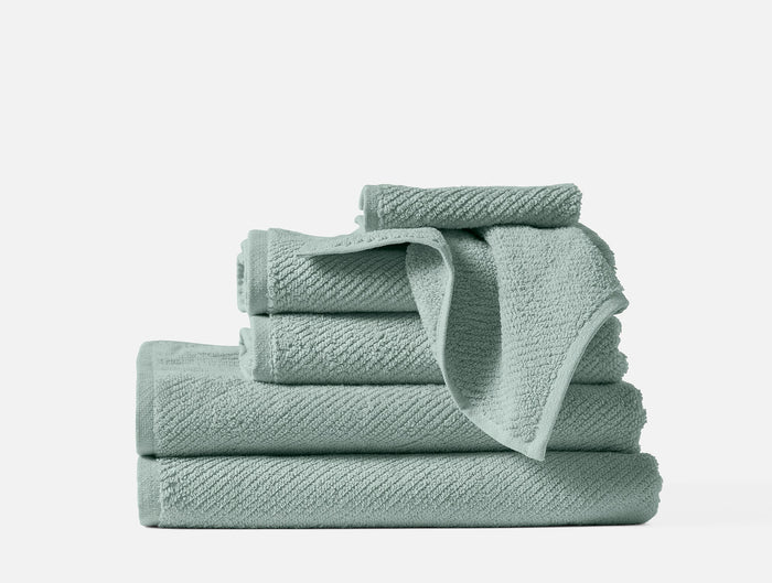 Air Weight® Organic Towels - Set of 6 - Coyuchi | Sea Mist