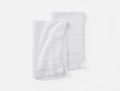 Alder Organic Hand Towel, Set of 2 | Alpine White w/Fog