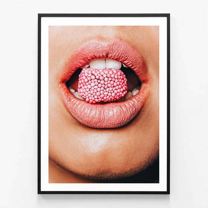 All Sorts wall art print in black frame