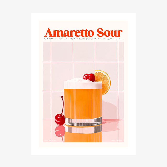 Amaretto Sour wall art print