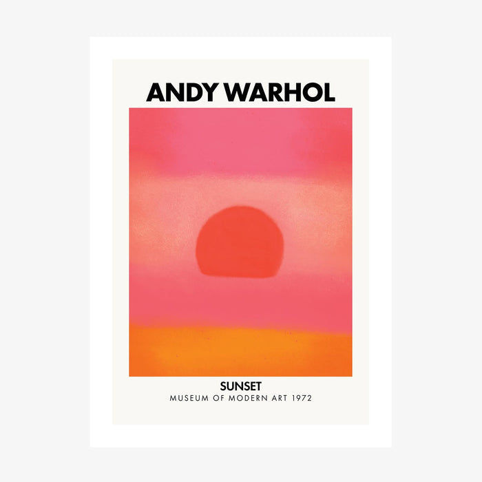 Andy Warhol Sunset No. 2 wall art print