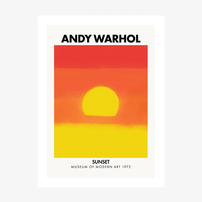 Andy Warhol Sunset No. 3 wall art print