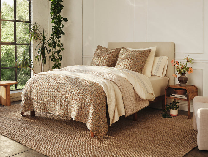 Angeles Organic Matelasse Blanket