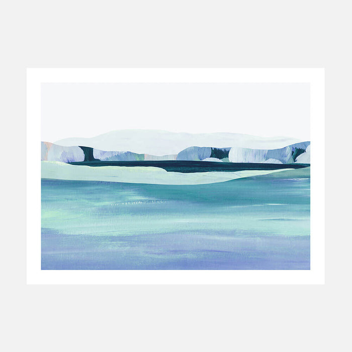 Aqua Landscape 2 wall art print