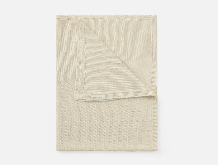 Arroyo Organic Knit Baby Blanket - Coyuchi | Undyed