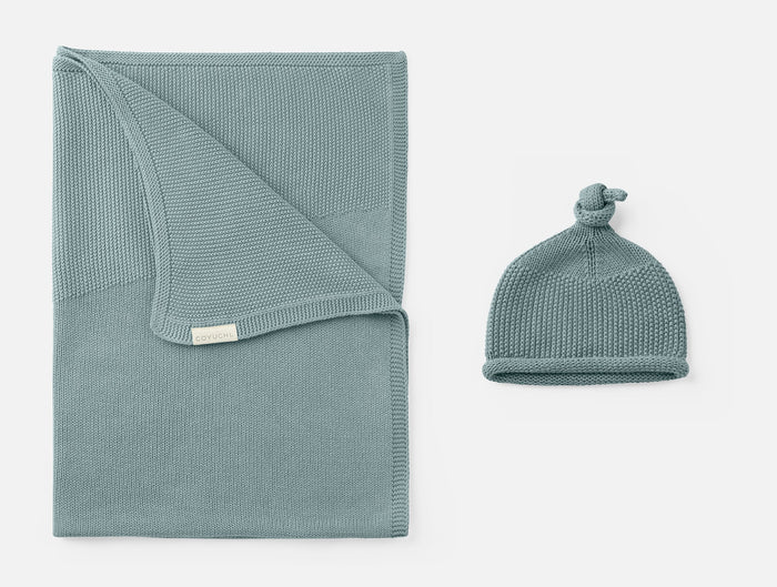 Arroyo Organic Knit Baby Gift Set | Lagoon