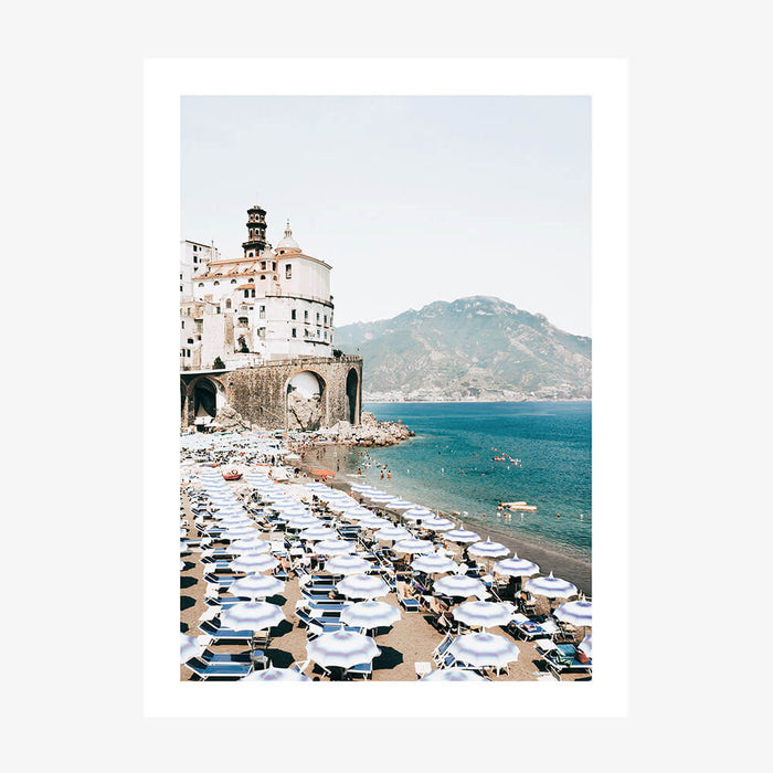 Atrani Umbrellas wall art print