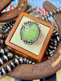 Authentic Gaspeite Ring size 7.5 by Samuel Yellowhair