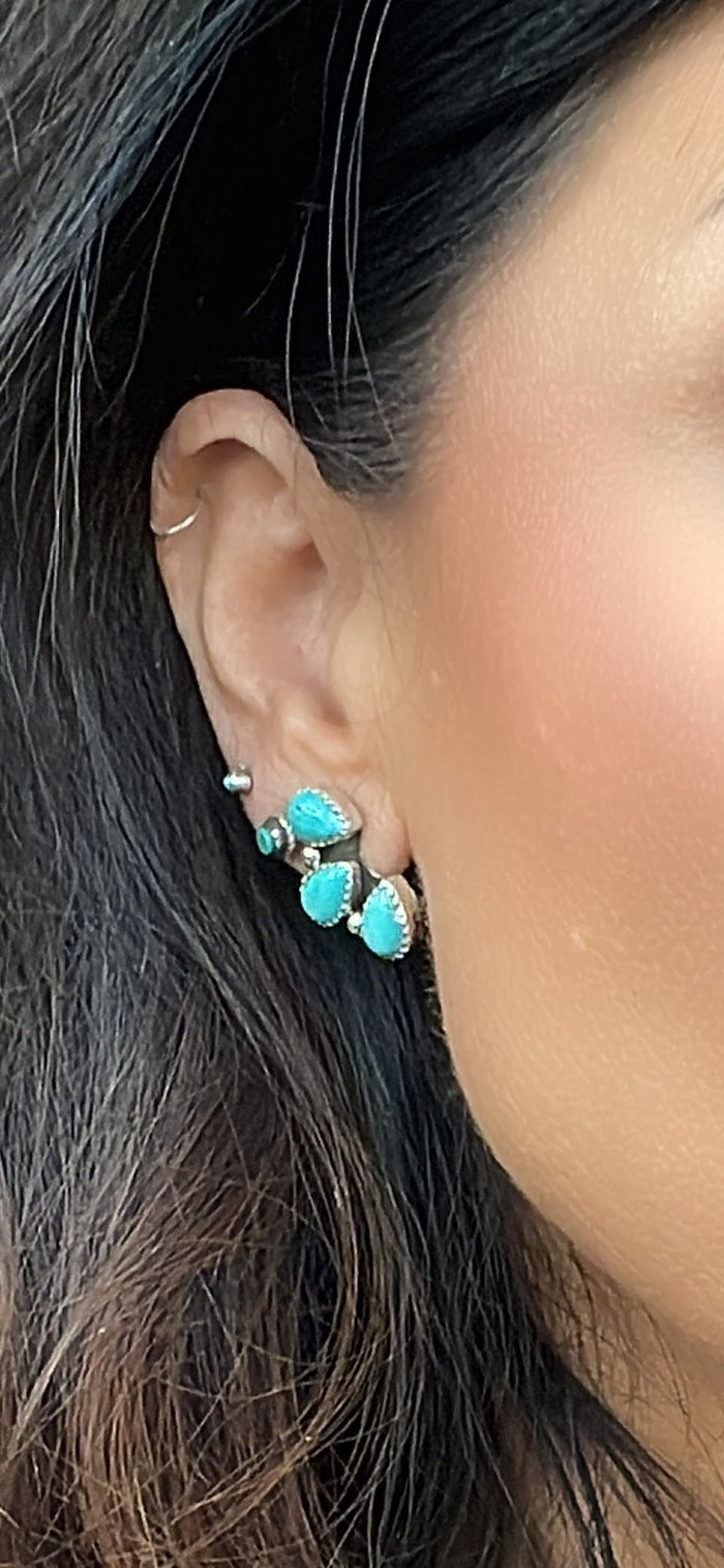 Authentic Half Cluster Earrings