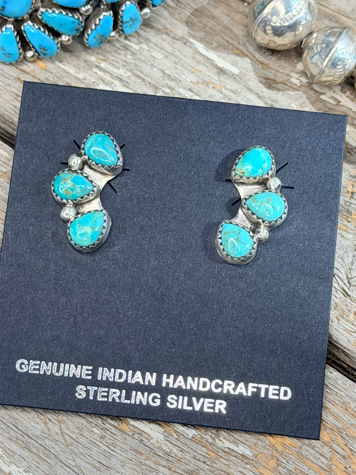 Authentic Half Cluster Earrings