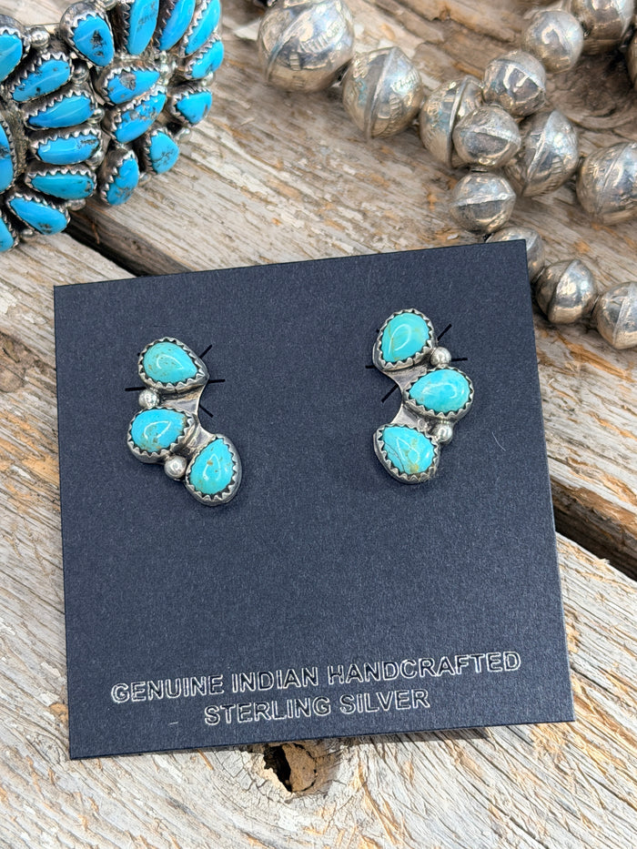 Authentic Half Cluster Earrings