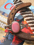 Authentic Native Made Pink Conch Cuff by S Etcitty