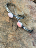 Authentic Native Pink Conch Cuff by Tahe