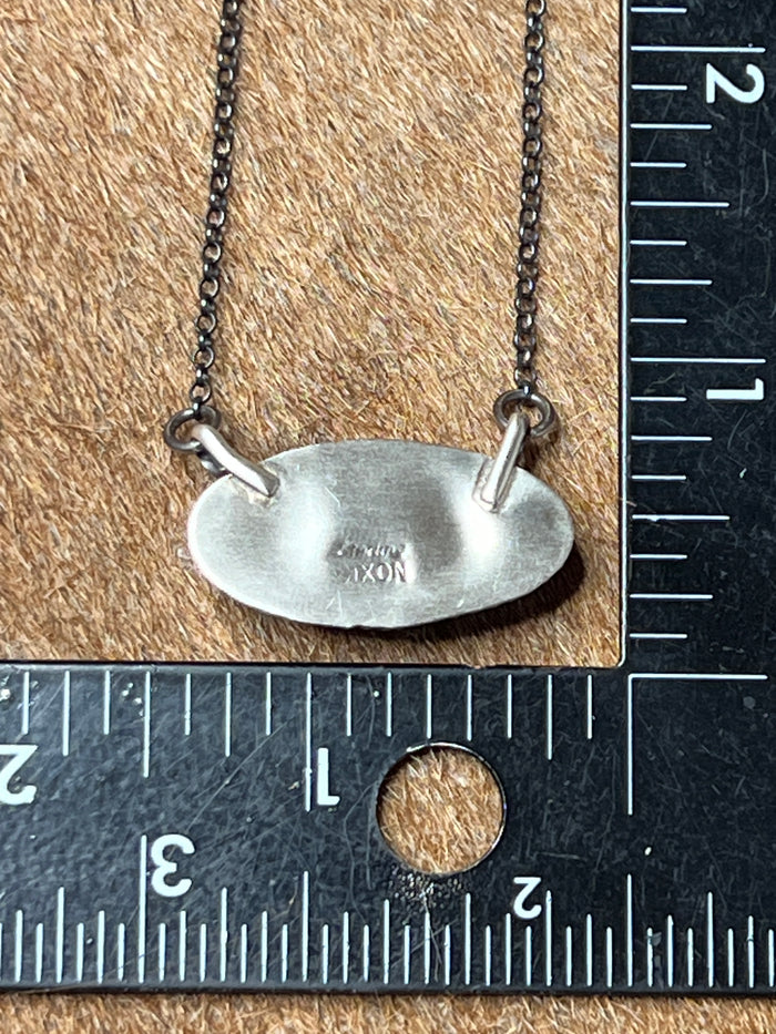 Authentic Navajo Campitos Turquoise Oval Necklace