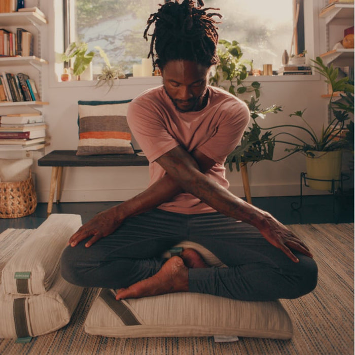 Avocado Organic Square Meditation Yoga Pillow