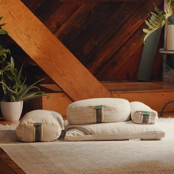Avocado Organic Square Meditation Yoga Pillow