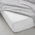 Bajera ajustable percal blanco detalle con encimera