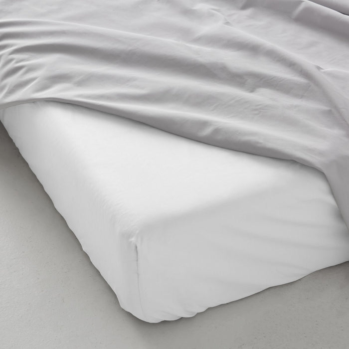 Bajera ajustable percal blanco detalle con encimera
