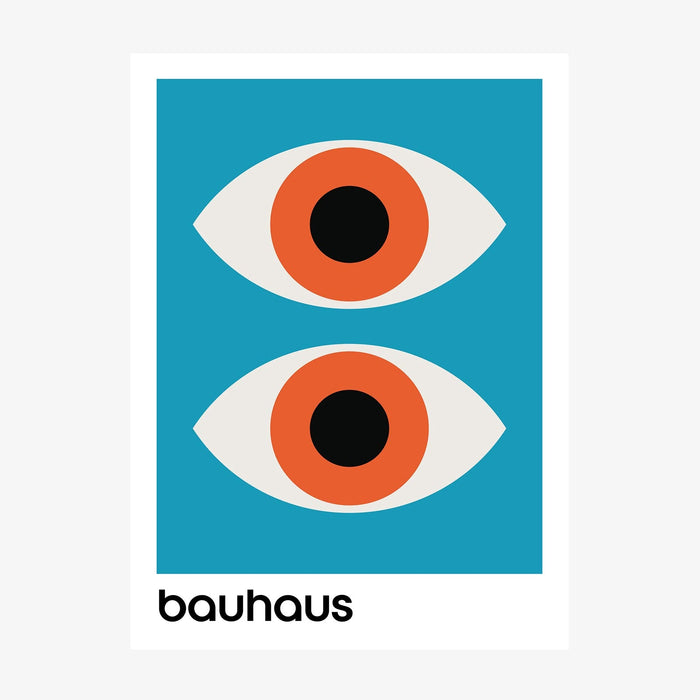 Bauhaus Aqua wall art print