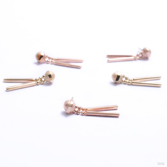 Beam Me Up Press-fit End in Gold from Pupil Hall in assorted materials