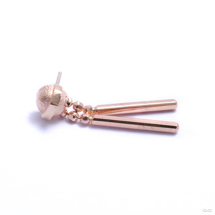 Beam Me Up Press-fit End in Gold from Pupil Hall in rose gold