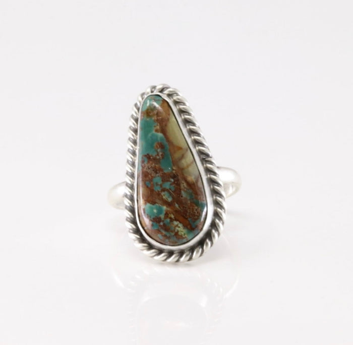 Beautiful Earthy Turquoise Adjustable Ring By Dixon