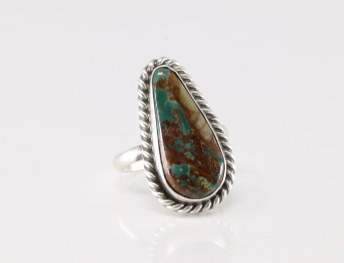 Beautiful Earthy Turquoise Adjustable Ring By Dixon