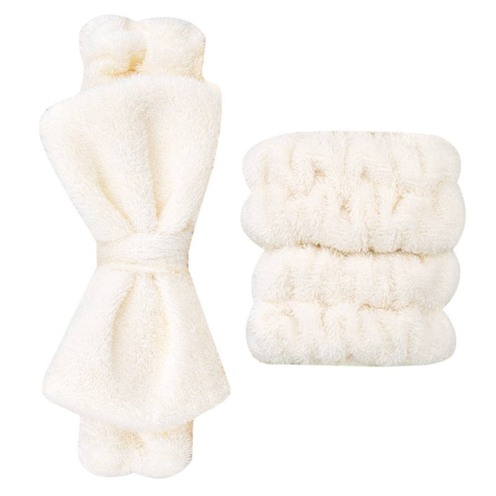 Beauty Spa Headband & Wristbands (Bamboo Cotton)