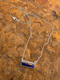 Berry Dahlia Bar Necklace
