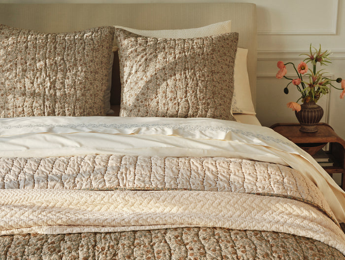 Blossom Handstitched Organic Sham