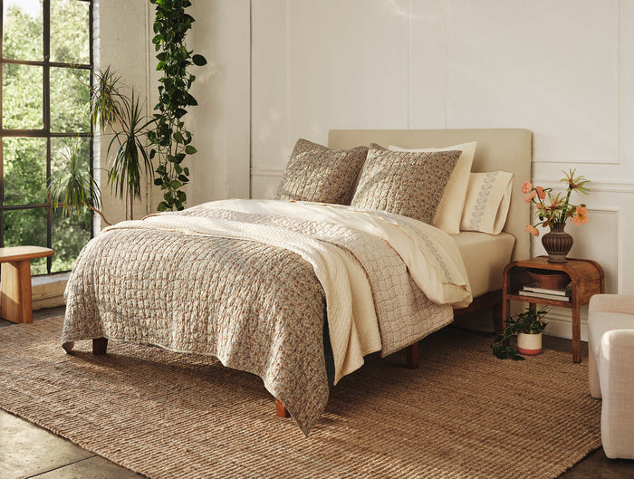 Blossom Handstitched Organic Sham