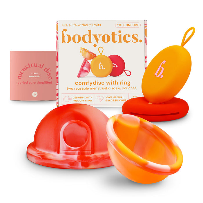 Bodyotics Comfidisc Menstrual Discs with Ring  - Orange