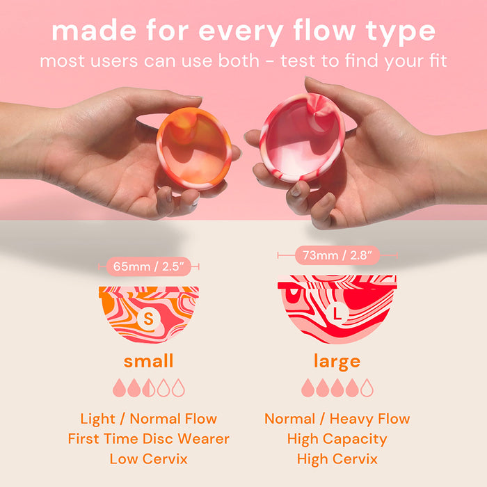 Bodyotics Comfidisc Menstrual Discs with Ring  - Orange