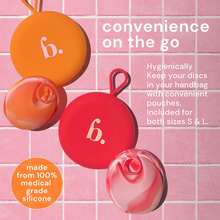 Bodyotics Comfidisc Menstrual Discs with Ring  - Orange
