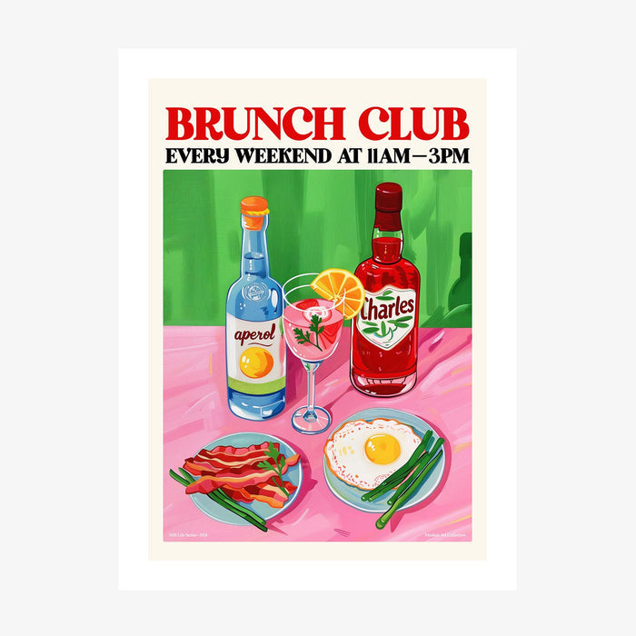 Brunch Club wall art print