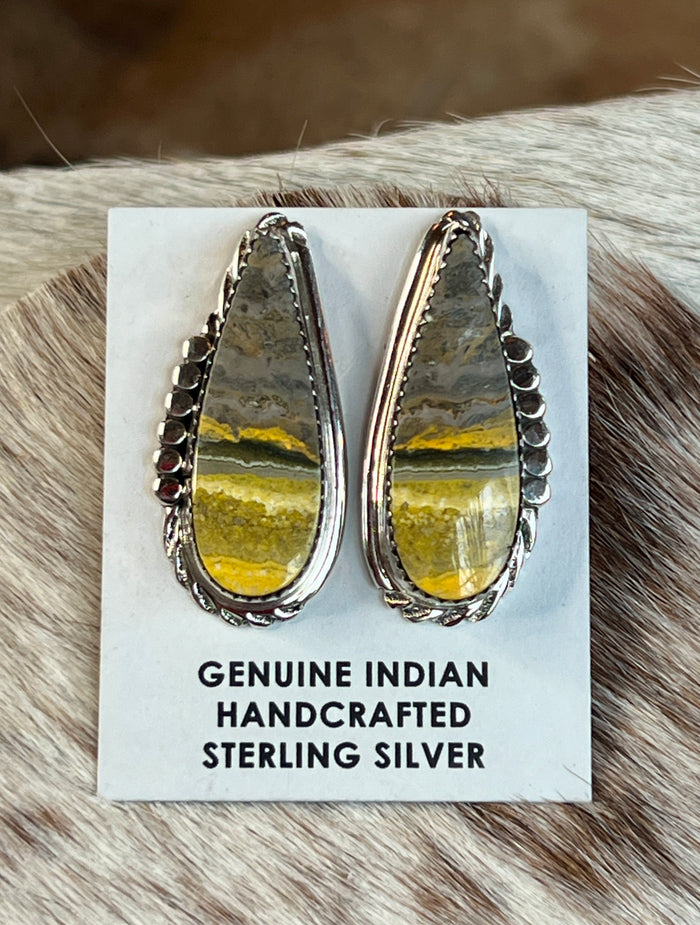Bumblebee Jasper Earrings