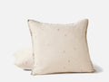 Cambria Embroidered Organic Linen Decorative Throw Pillow Cover