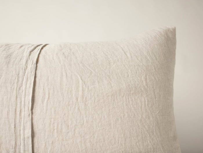 Cambria Embroidered Organic Linen Sham