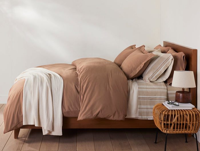 Casa Loma Organic Knit Throw | Undyed