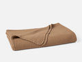 Cascade Organic Matelasse Blanket - Coyuchi | Chestnut