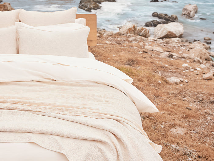 Cascade Organic Matelasse Coverlet