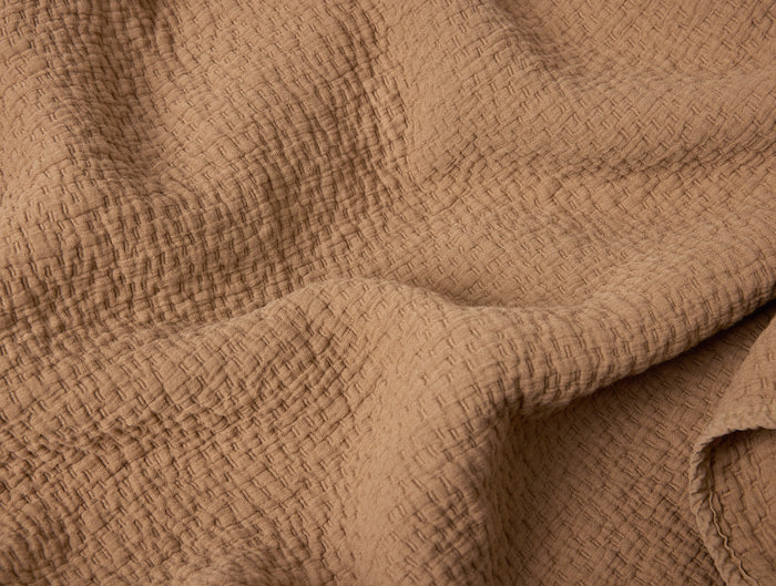 Cascade Organic Matelasse Coverlet