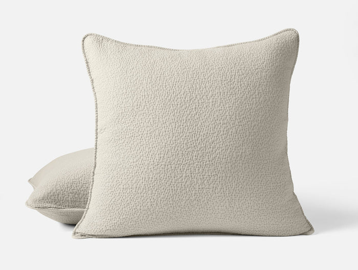 Cascade Organic Matelasse Sham - Coyuchi | Stone