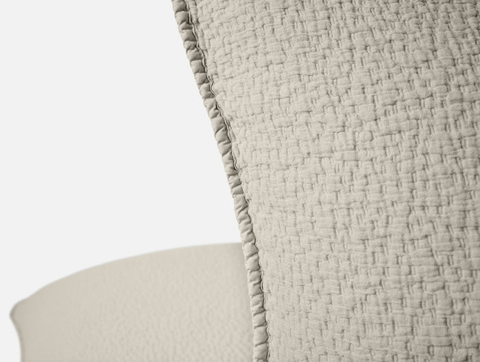 Cascade Organic Matelasse Sham - Coyuchi | Stone
