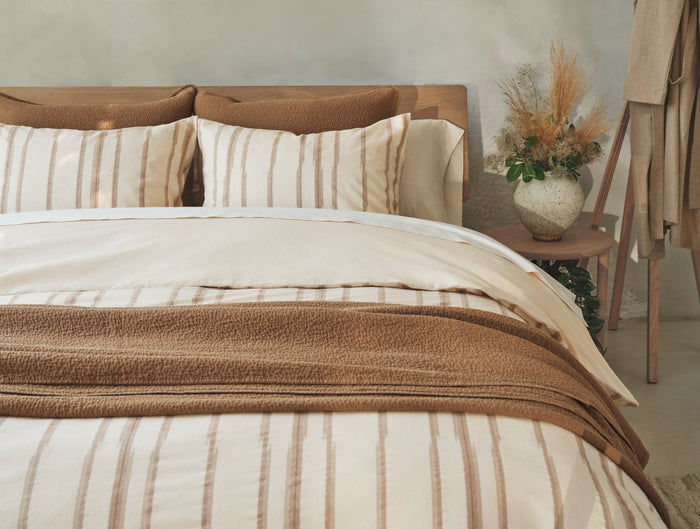 Cazadero Stripe Organic Duvet Cover